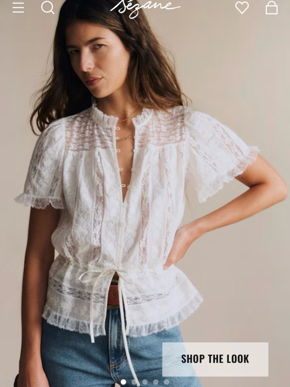 NWT Sezane Shenali Shirt Size 12
